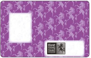 Sample design of the 2025 purple free school travel pass