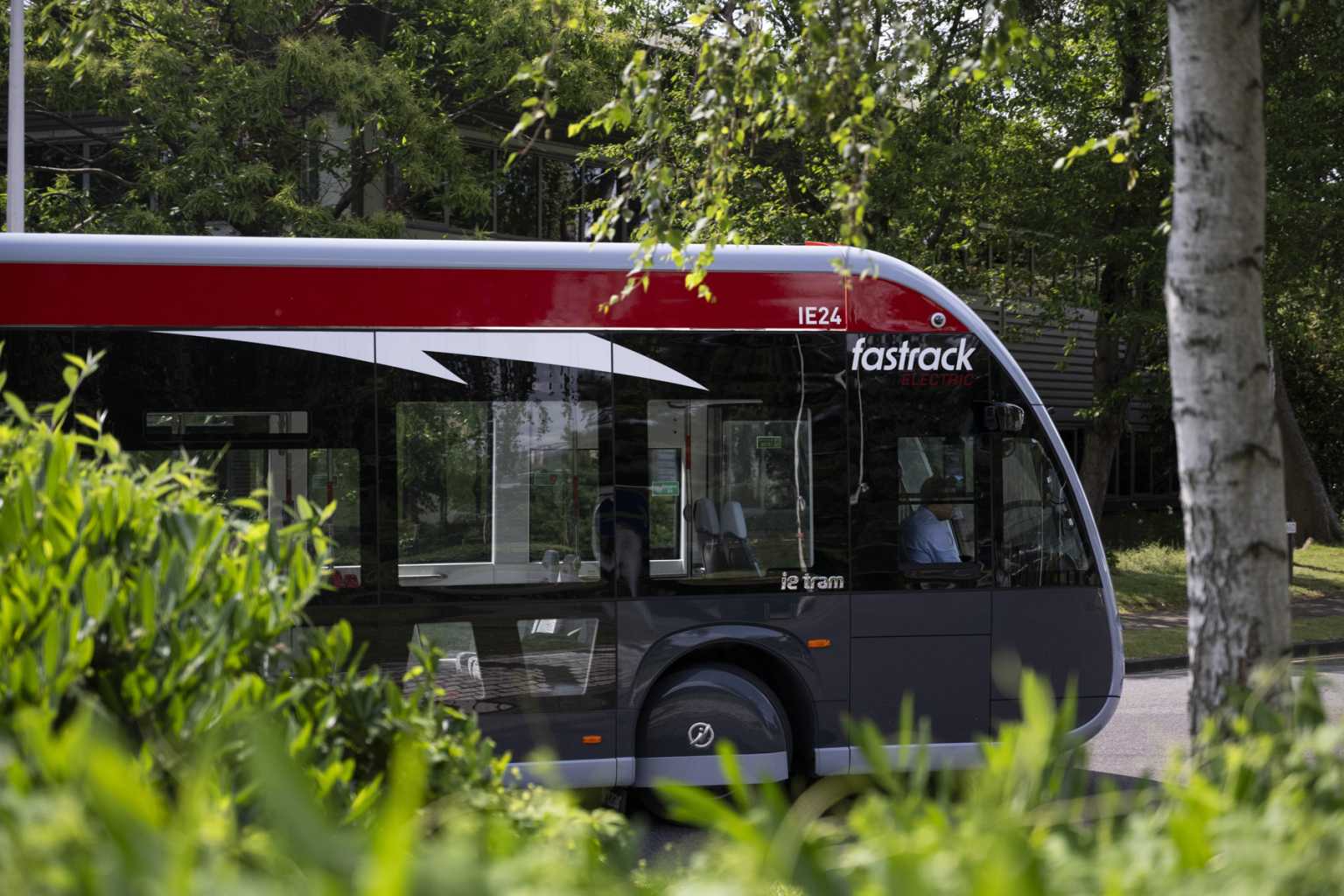 Irizar surrounded by trees
